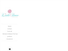 Tablet Screenshot of littledovephotography.com